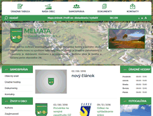 Tablet Screenshot of meliata.sk